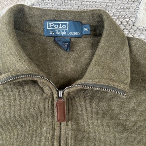Polo by Ralph Lauren Luxury Jersey Quarter-Zip Pullover, Sz M - Picture 1 of 4
